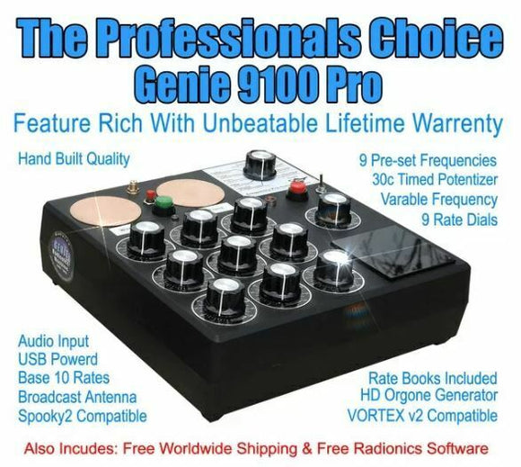 Professional Radionics Machine Genie 9100 Pro SALE Save $100